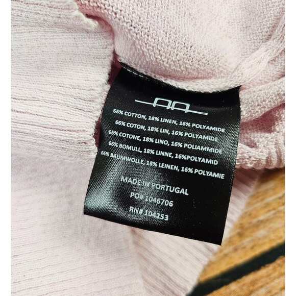 NWT $160 HORSEWARE IRELAND Platinum Womens S Linen Riding Sweater Dust Pink - Picture 10 of 12